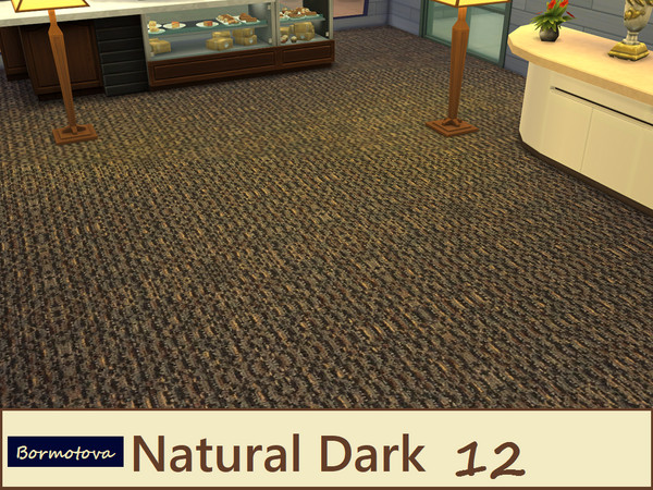 Sims 4 — Dark Naturals 12 by abormotova2 — From a set of 15 dark natural toned carpets.