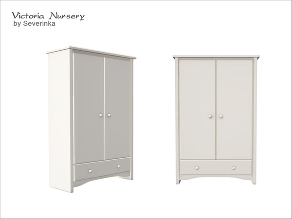 Sims 4 — [VictoriaNursery] Wardrobe by Severinka_ — Wardrobe (functional dresser) a set of 'Victoria Nursery' 1 color