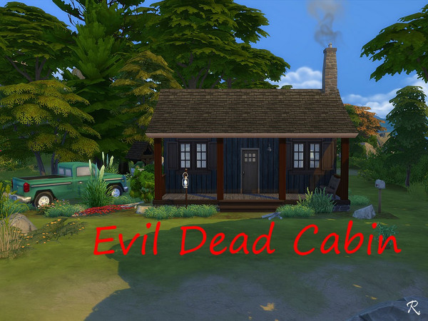 Sims 4 — Evil Dead Cabin by CyberReb — THE cabin is waiting for Ash... no, in fact it's waiting for your Sims. Will they