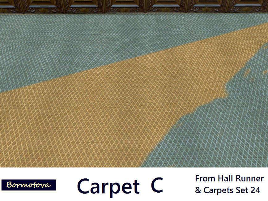The Sims Resource - Hall Runner & Carpet Set 24