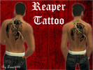 Sims 4 — Reaper Tattoo by liam10002 — Just a rough back tattoo i decided to make, its not very good but i gave it as much
