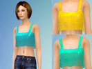 Sims 4 — Recolor of cropped Tank Top by Starlord - mesh needed by majdarts — Three new lively recolor of cropped Tank Top