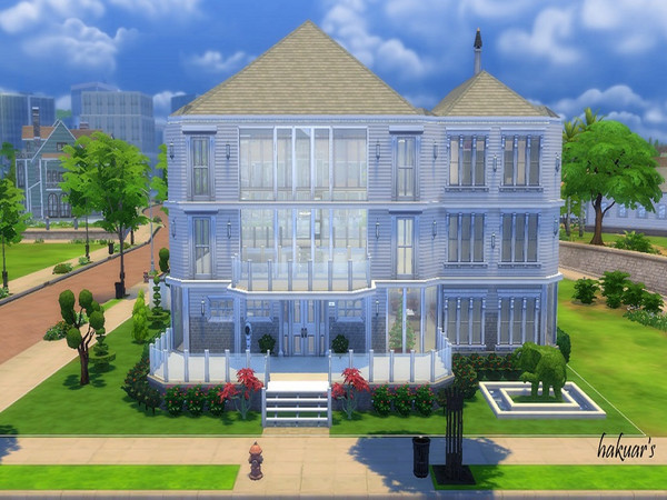 Sims 4 — Dreamia  by hakuar — Lovely contemporary home featuring 2 bedrooms, 3 bathrooms and all living areas. There is a
