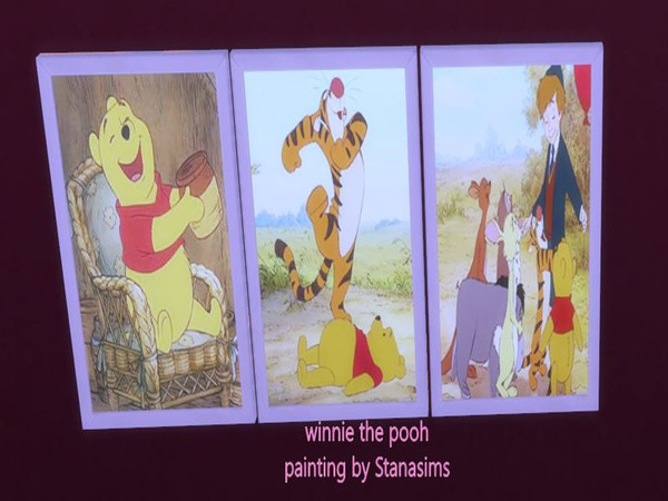 Sims 4 — Winnie the Pooh painting by Stanasims — created by stanasims