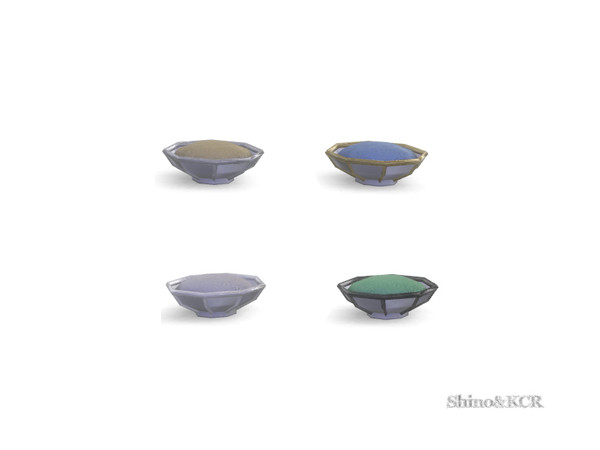 Sims 4 — Art Deco Bathroom - Soap Bowl by ShinoKCR — Unique Soapbowl, Porzellain and Chrome 