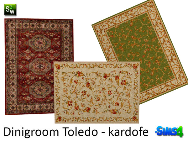 Sims 4 — kardofe_Dinigroom Toledo_Rug by kardofe — Classic carpet in three different models