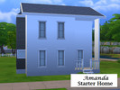 Sims 4 — Amanda Starter Home by simezzie — Lovely starter home, featuring open kitchen area, study, two bedrooms, two