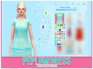Sims 4 — Peplum Dress N1 by whichbringsdeath — - Standalone item. - Custom thumbnail. - 45 swatches (10 solid colors, 24