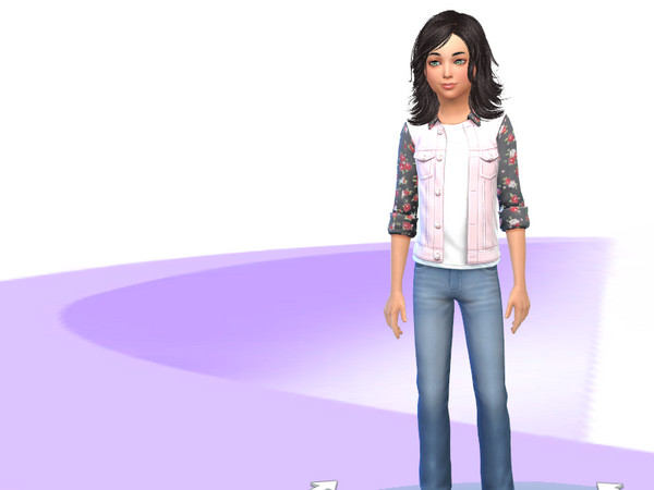 Sims 4 — pink jean jacket by anglgirl792 — one of my first creations enjoy :)