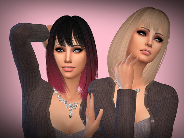 Sims 4 — M-Shi - Nightcrawler - Silver Hair Retexture (Mesh Needed) by mikerashi — 50 Colors -Texture by Me - Hair by