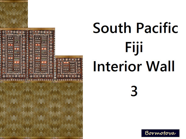 Sims 4 — South Pacific Fiji Walls 3 by abormotova2 — From South Pacific Fiji Walls Set, of 15 walls containing of styles
