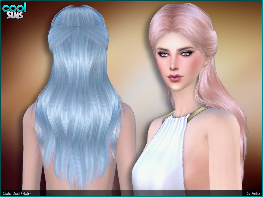 The Sims Resource - Anto - Gold Dust (Hair)