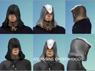 Sims 4 — Assassin Hood by navigee21 — The ASSASSINS CREED HOOD Here is my first time creation of the sims 4 mesh xD