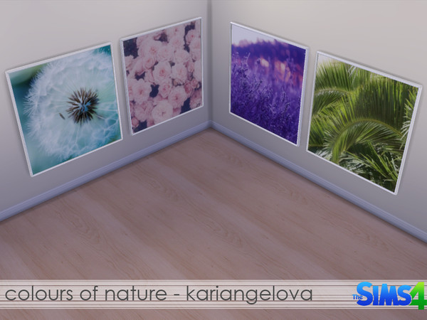 Sims 4 — Colours of Nature by KariAngelova — Large, modern nature picture. 4 variations. Mesh by TheNumbersWoman is