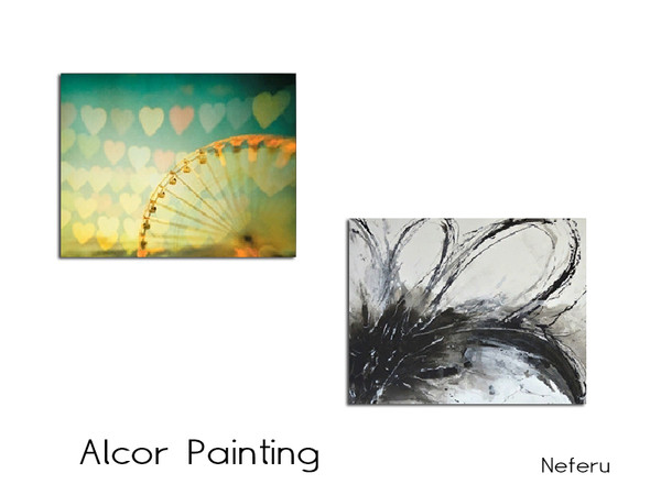 Sims 4 — Alcor Painting by Neferu2 — Alcor Hallway_Painting 2 variations