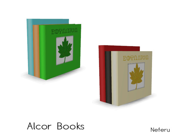 Sims 4 — Alcor Books by Neferu2 — Alcor Hallway_Books 2 color options