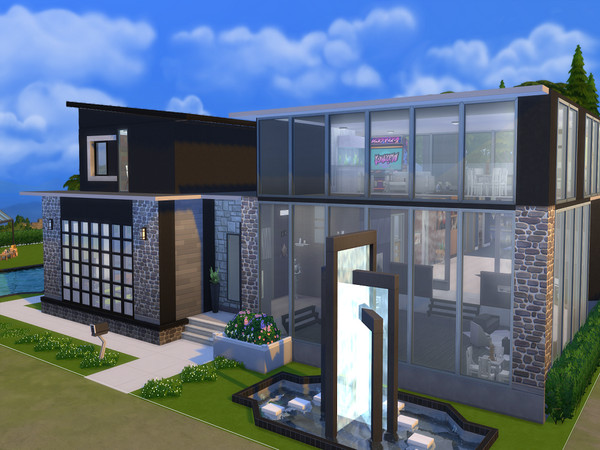 Sims 4 — Bay Estate by GreyLadyHelenaR — This is a very big house for simmies who wish to have a big, happy family! It