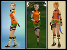 Sims 4 — Rikku FFX look - Get Together needed by majdarts — It consist of 5 files which were made to bring Final Fantasy