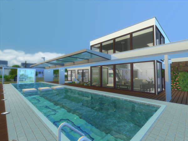 Sims 4 — Modern Dream House by satriagama — this modern house for your sims ! Its featuring .. 1 bedroom, 1 bathroom , 2
