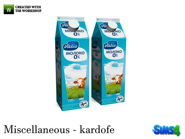 Sims 4 — kardofe_Miscellaneous_Milk by kardofe — Two milk cartons only decorative