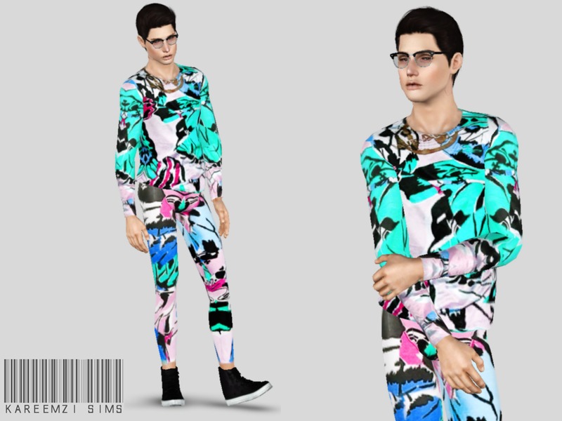 KareemZiSims' Exploding Colors - Graphic Print Outfit
