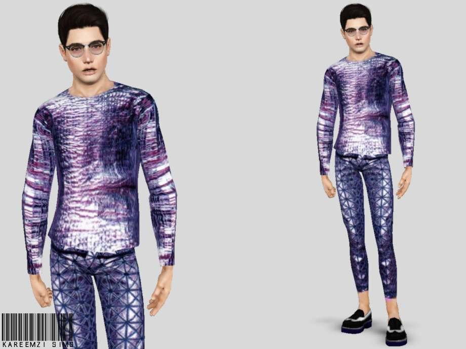 The Sims Resource - ULTRA Metallic Outfit