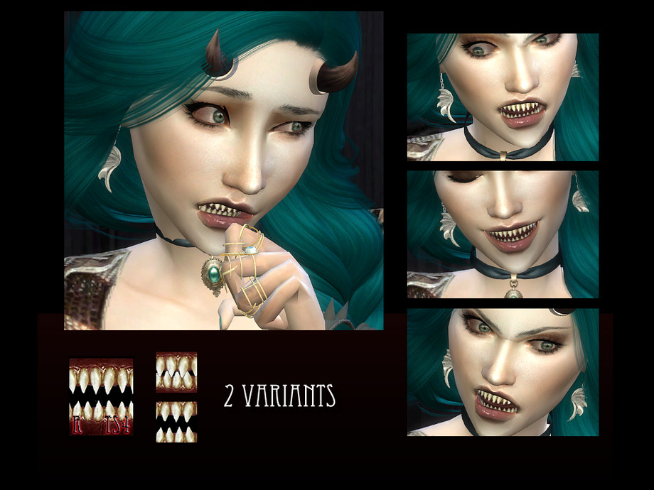 Sims 4 - Pointy teeth by RemusSirion - I started playing The Sims 4 less th...