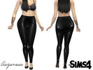 Sims 4 — PVC Leggings by Augureus — Shiny PVC leggings found in the leggings section under accessories.