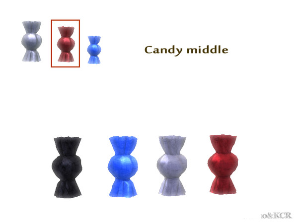 Sims 4 — Under Stair Deco - Candy Middle by ShinoKCR — Metal Candy, formed like a Candy 