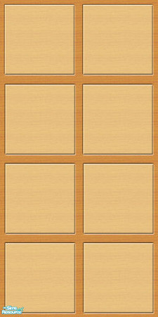 Sims 2 — Wood paneling set - Light by earthgirluk03 — Light wood paneling - earthgirluk03