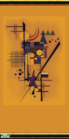 Sims 2 — laguna set - Individual Item by skinflin — wall-lagunamode orange