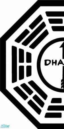 Sims 2 — Dharma Labs Wall - Left panel by poohbear7882 — This is the left half only! In order for the logo to show