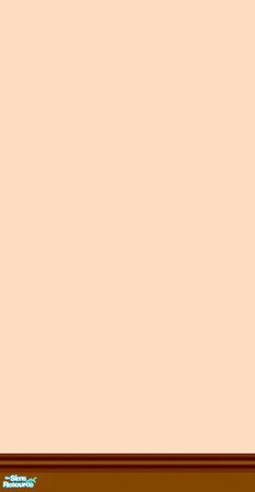 Sims 2 — Mama D's Sims2 Paint DBM - Peach - B by mamads32209 — A peach colored wall. With dark brown bottom molding.