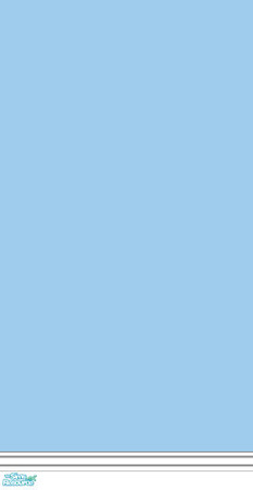 Sims 2 — Mama D's Sims2 Paint WM - Azure - B by mamads32209 — An azure colored wall. With white bottom molding.