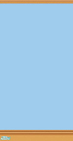 Sims 2 — Mama D's Sims2 Paint LBM - Azure - C by mamads32209 — An azure colored wall. With dark brown double (top &
