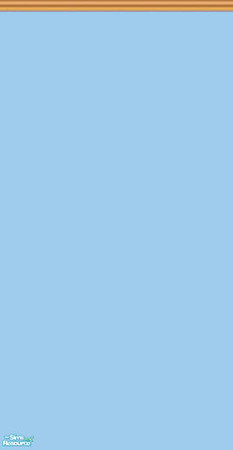 Sims 2 — Mama D's Sims2 Paint LBM - Azure - A by mamads32209 — An azure colored wall. With dark brown top molding.