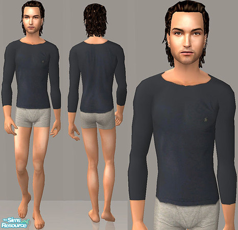 Sims 2 — Beneath - Navy & grey by confide — No mesh or EP required.