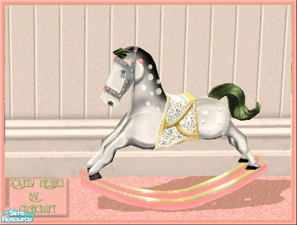 Sims 2 — Spring Green Nursery - Rocking Horse by Betsy4arts — A soft gentle spring green nursery rocking horse that suits