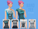 Sims 4 — Grunge Band Tee by Lucid by ts-lucid — The Sims 4 CC Grunge Band Tee by TS-LUCID Standalone Everyday 4 options: