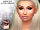 Sims 4 — Gunmetal Eyeshadow by tomfrostt — A single smokey black winged eyeshadow with a bold center highlight for you to