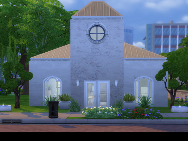 Sims 4 — Modern Chic by jessesue2 — A modern minimalist home done in various shades of grey, black and blue to suit the