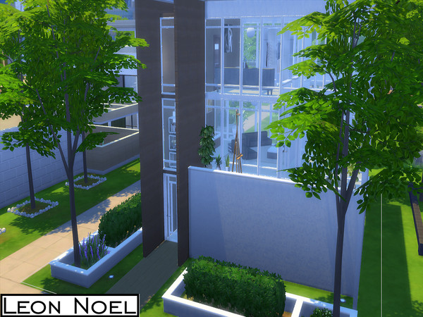 Sims 4 — HOUSE LN 5 by Noeltiersan — Small and open living! Comes with a Glass roof (As in actually no roof but walls to