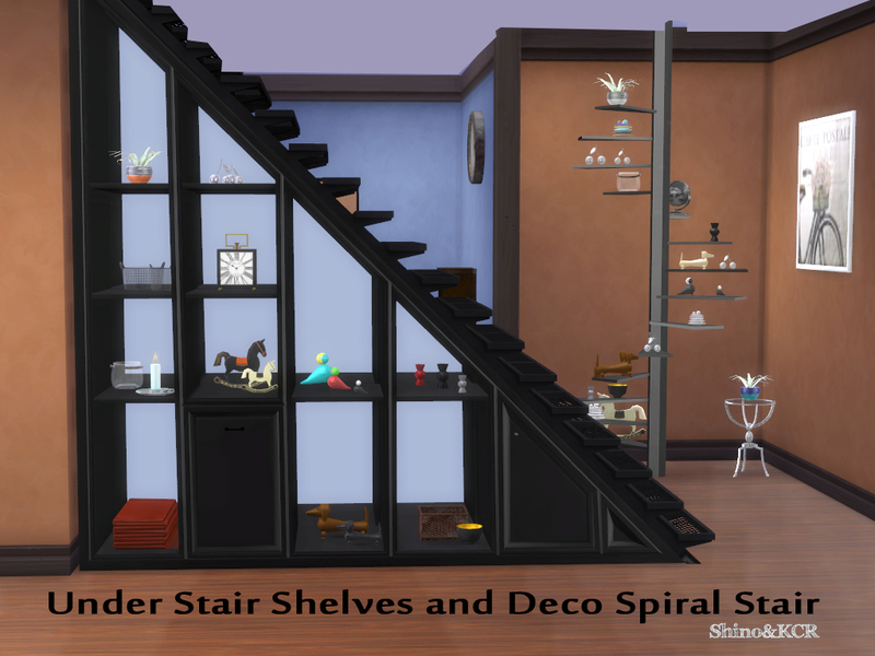 Shinokcr S Under Stair Shelves And Deco Spiralstair