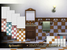 Sims 4 — Tiled Metallic Accents  by Emerald — Metallic Accents will brighten up any bathroom with dazzling iridescent