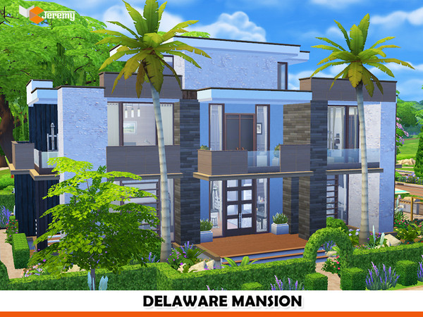 Sims 4 — Delaware Mansion by jeremy-sims92 — A big Modern House for your Sims family . It has 3 bathrooms, 4 bedrooms,