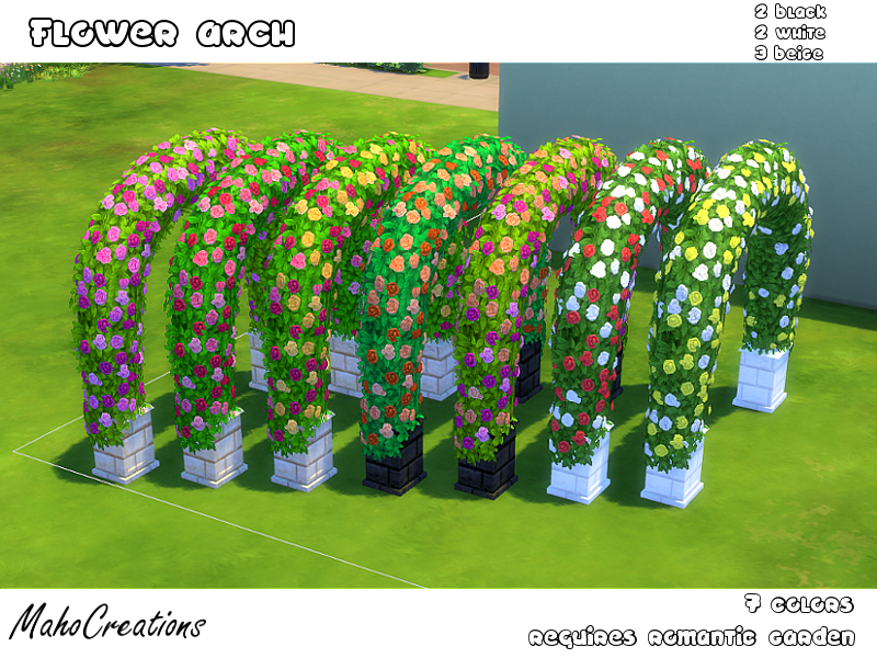 The Sims Resource Flower Arch REQUIRES ROMANTIC GARDEN