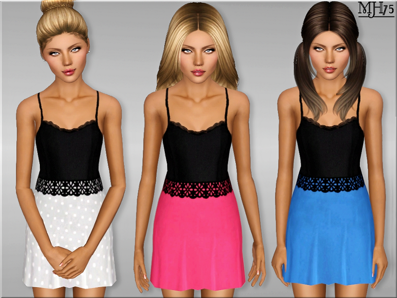 The Sims Resource - S3 Charlene Dress [Teen]