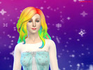 Sims 4 — Rainbow Hair Recolor by LoganOshawott — My first attempt at hair coloring for Sims 4! So I started off with a
