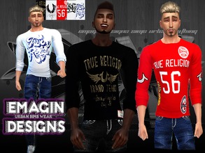 Sims 4 — Men 5 True Religion Sweaters by emagin3602 — Designed by Emagin Designs
