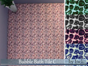 Sims 4 — Bubble Bath Tile C by Ineliz — A set of floor tiles with marble glass pattern.